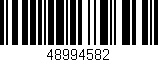 Código de barras (EAN, GTIN, SKU, ISBN): '48994582'
