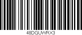 Código de barras (EAN, GTIN, SKU, ISBN): '48DGUWRX3'