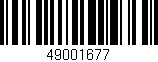 Código de barras (EAN, GTIN, SKU, ISBN): '49001677'