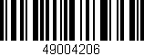 Código de barras (EAN, GTIN, SKU, ISBN): '49004206'