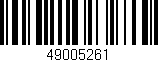 Código de barras (EAN, GTIN, SKU, ISBN): '49005261'