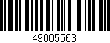 Código de barras (EAN, GTIN, SKU, ISBN): '49005563'