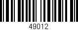 Código de barras (EAN, GTIN, SKU, ISBN): '49012'