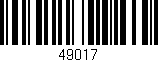 Código de barras (EAN, GTIN, SKU, ISBN): '49017'