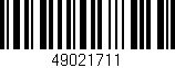 Código de barras (EAN, GTIN, SKU, ISBN): '49021711'