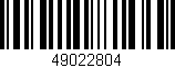 Código de barras (EAN, GTIN, SKU, ISBN): '49022804'