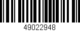 Código de barras (EAN, GTIN, SKU, ISBN): '49022948'