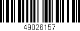 Código de barras (EAN, GTIN, SKU, ISBN): '49026157'