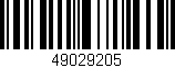 Código de barras (EAN, GTIN, SKU, ISBN): '49029205'