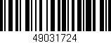 Código de barras (EAN, GTIN, SKU, ISBN): '49031724'