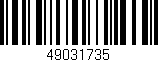 Código de barras (EAN, GTIN, SKU, ISBN): '49031735'