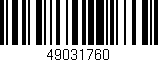 Código de barras (EAN, GTIN, SKU, ISBN): '49031760'