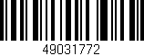 Código de barras (EAN, GTIN, SKU, ISBN): '49031772'
