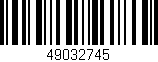 Código de barras (EAN, GTIN, SKU, ISBN): '49032745'