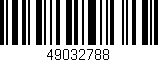 Código de barras (EAN, GTIN, SKU, ISBN): '49032788'