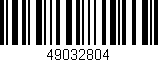 Código de barras (EAN, GTIN, SKU, ISBN): '49032804'