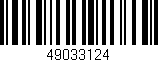 Código de barras (EAN, GTIN, SKU, ISBN): '49033124'