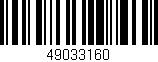 Código de barras (EAN, GTIN, SKU, ISBN): '49033160'