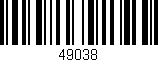 Código de barras (EAN, GTIN, SKU, ISBN): '49038'