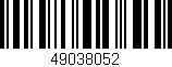 Código de barras (EAN, GTIN, SKU, ISBN): '49038052'