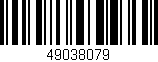 Código de barras (EAN, GTIN, SKU, ISBN): '49038079'