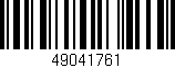 Código de barras (EAN, GTIN, SKU, ISBN): '49041761'