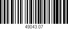 Código de barras (EAN, GTIN, SKU, ISBN): '49043.07'