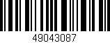 Código de barras (EAN, GTIN, SKU, ISBN): '49043087'