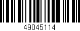 Código de barras (EAN, GTIN, SKU, ISBN): '49045114'
