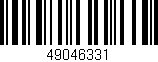 Código de barras (EAN, GTIN, SKU, ISBN): '49046331'
