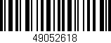 Código de barras (EAN, GTIN, SKU, ISBN): '49052618'
