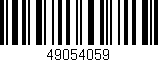 Código de barras (EAN, GTIN, SKU, ISBN): '49054059'
