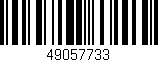 Código de barras (EAN, GTIN, SKU, ISBN): '49057733'