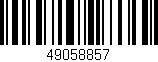 Código de barras (EAN, GTIN, SKU, ISBN): '49058857'