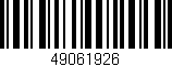 Código de barras (EAN, GTIN, SKU, ISBN): '49061926'
