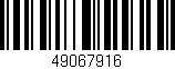 Código de barras (EAN, GTIN, SKU, ISBN): '49067916'