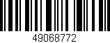 Código de barras (EAN, GTIN, SKU, ISBN): '49068772'