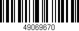 Código de barras (EAN, GTIN, SKU, ISBN): '49069670'
