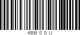 Código de barras (EAN, GTIN, SKU, ISBN): '4906_0_0_U'