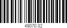 Código de barras (EAN, GTIN, SKU, ISBN): '49070.02'