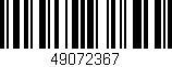 Código de barras (EAN, GTIN, SKU, ISBN): '49072367'