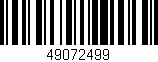 Código de barras (EAN, GTIN, SKU, ISBN): '49072499'