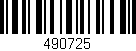 Código de barras (EAN, GTIN, SKU, ISBN): '490725'