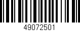 Código de barras (EAN, GTIN, SKU, ISBN): '49072501'
