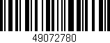 Código de barras (EAN, GTIN, SKU, ISBN): '49072780'