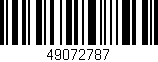 Código de barras (EAN, GTIN, SKU, ISBN): '49072787'