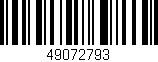 Código de barras (EAN, GTIN, SKU, ISBN): '49072793'
