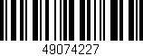 Código de barras (EAN, GTIN, SKU, ISBN): '49074227'