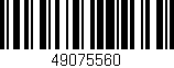 Código de barras (EAN, GTIN, SKU, ISBN): '49075560'