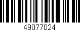 Código de barras (EAN, GTIN, SKU, ISBN): '49077024'